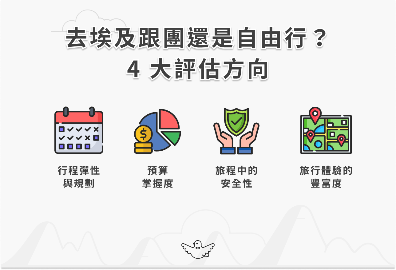 去埃及跟團還是自由行？4 大評估方向